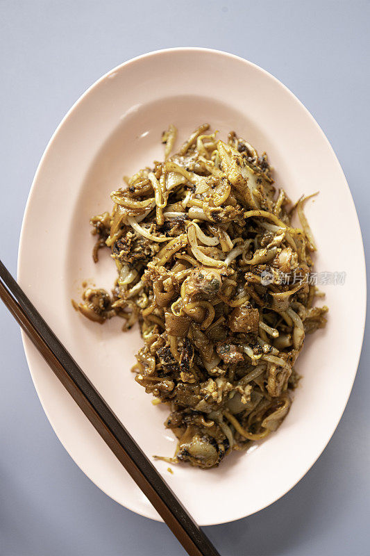 Char Kway Teow在新加坡“Fried Kway Teow”